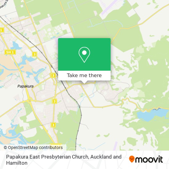 Papakura East Presbyterian Church map