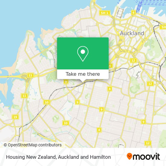 Housing New Zealand map