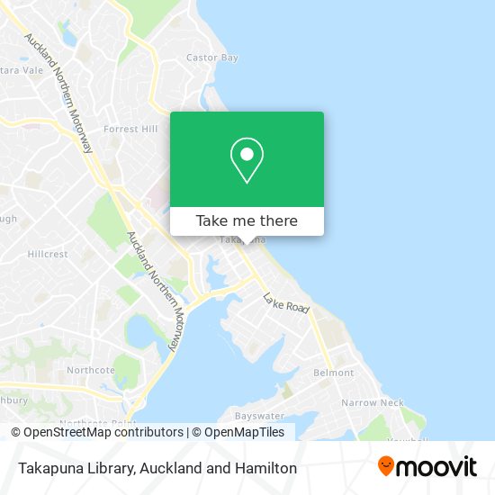Takapuna Library map