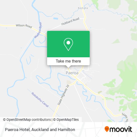 Paeroa Hotel map