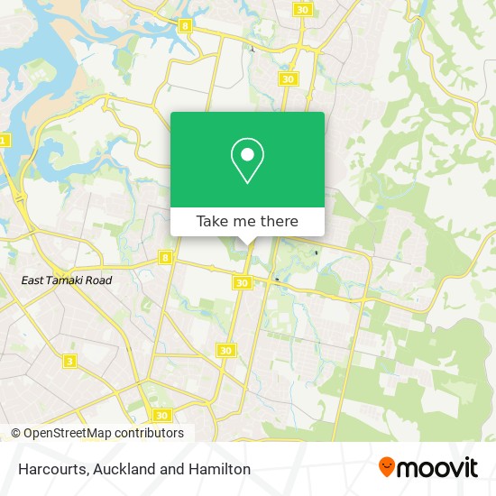 Harcourts map