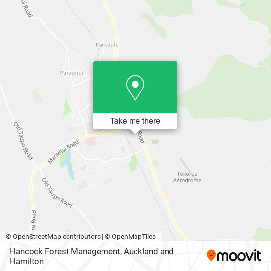 Hancock Forest Management map