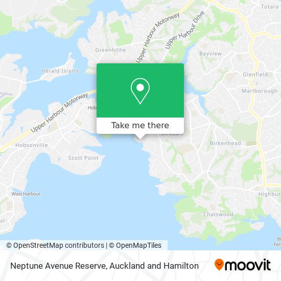 Neptune Avenue Reserve map