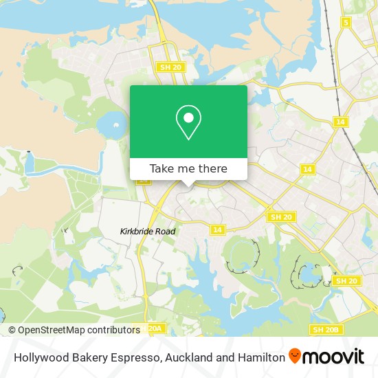 Hollywood Bakery Espresso map