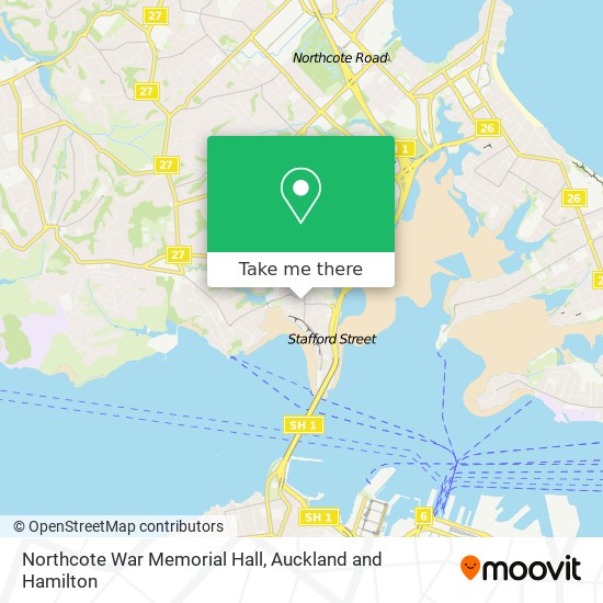 Northcote War Memorial Hall地图