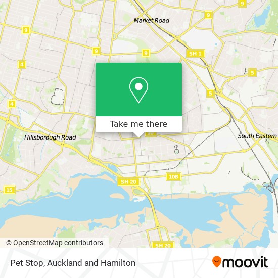 Pet Stop map