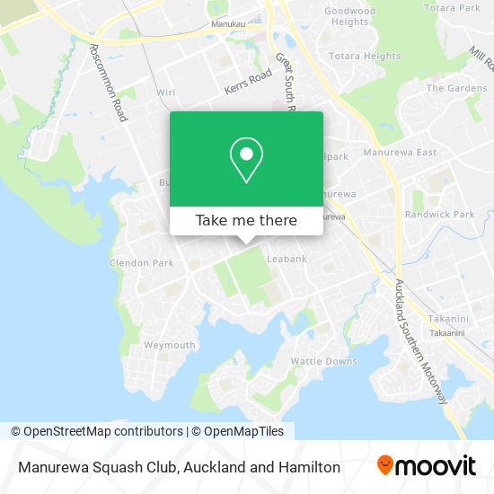 Manurewa Squash Club地图