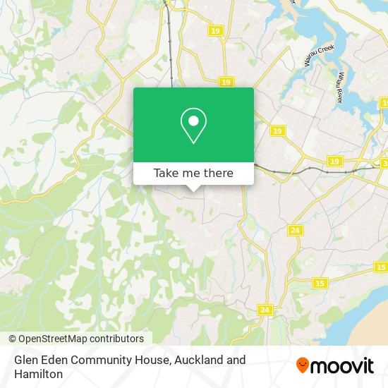 Glen Eden Community House map