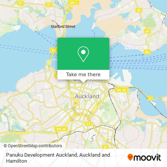 Panuku Development Auckland map