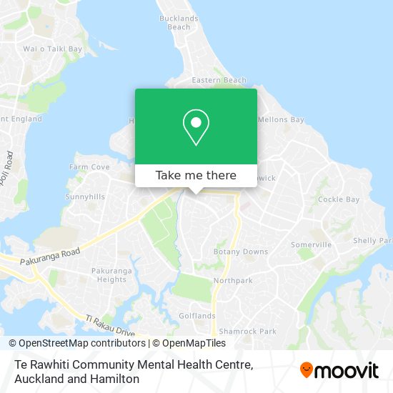 Te Rawhiti Community Mental Health Centre map