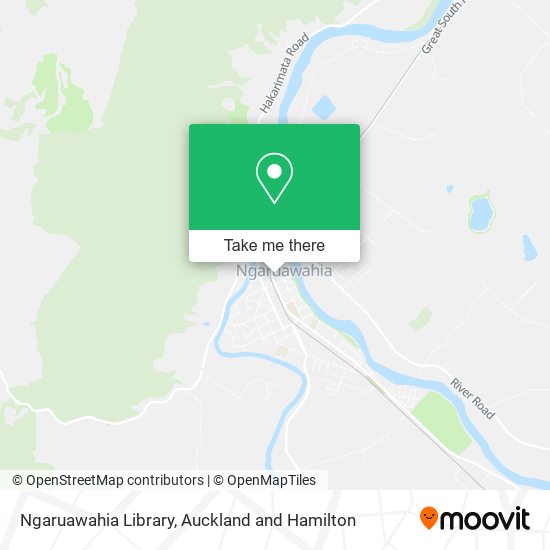 Ngaruawahia Library map