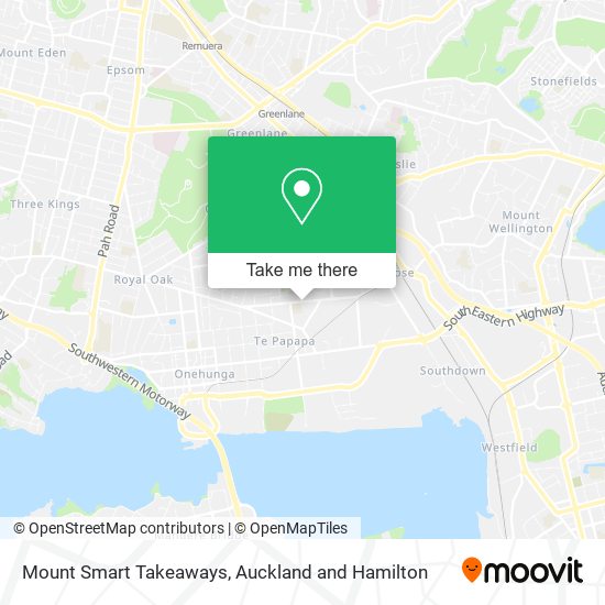 Mount Smart Takeaways map