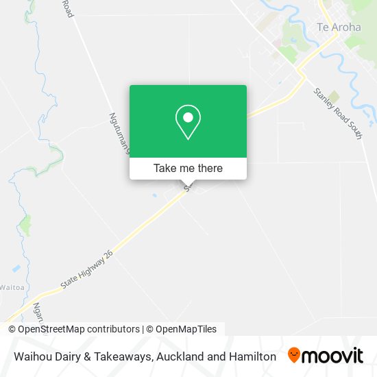 Waihou Dairy & Takeaways map
