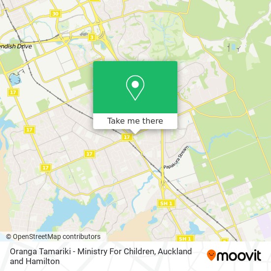 Oranga Tamariki - Ministry For Children map