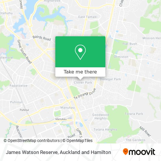 James Watson Reserve map