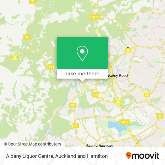 Albany Liquor Centre map