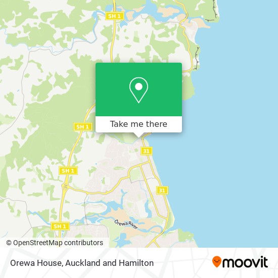 Orewa House map