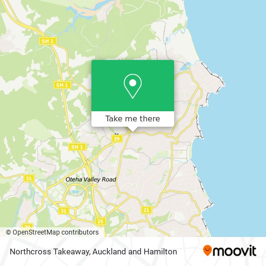 Northcross Takeaway map