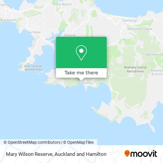 Mary Wilson Reserve map