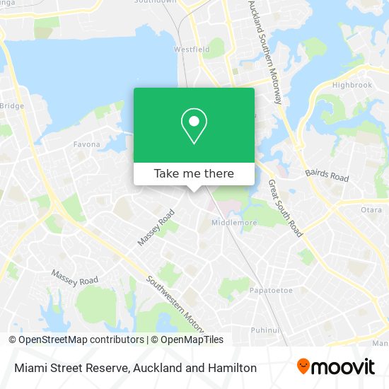 Miami Street Reserve map