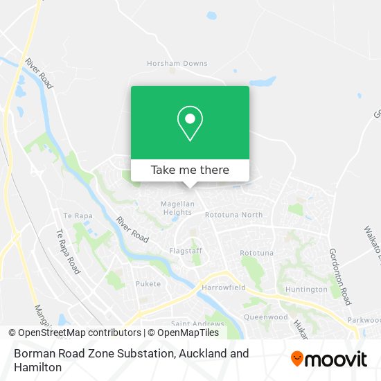 Borman Road Zone Substation map