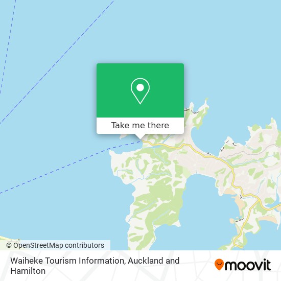 Waiheke Tourism Information map