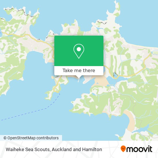 Waiheke Sea Scouts map