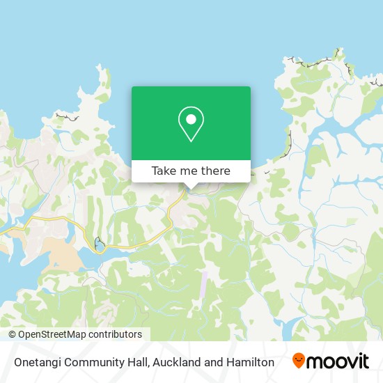 Onetangi Community Hall map