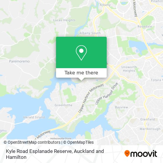 Kyle Road Esplanade Reserve map