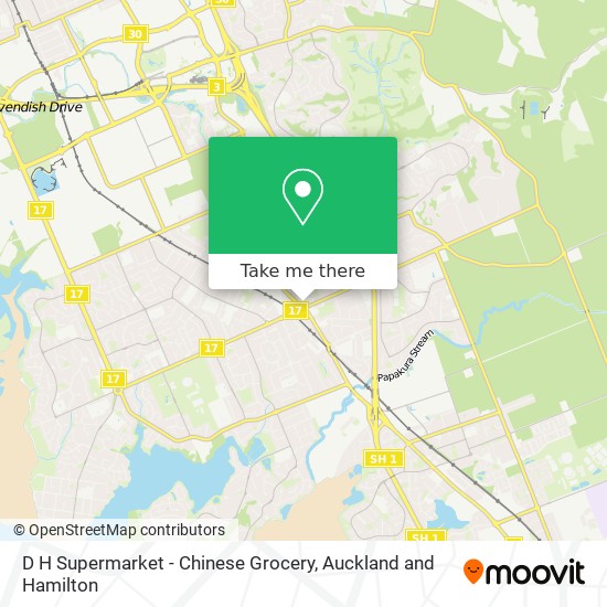 D H Supermarket - Chinese Grocery map