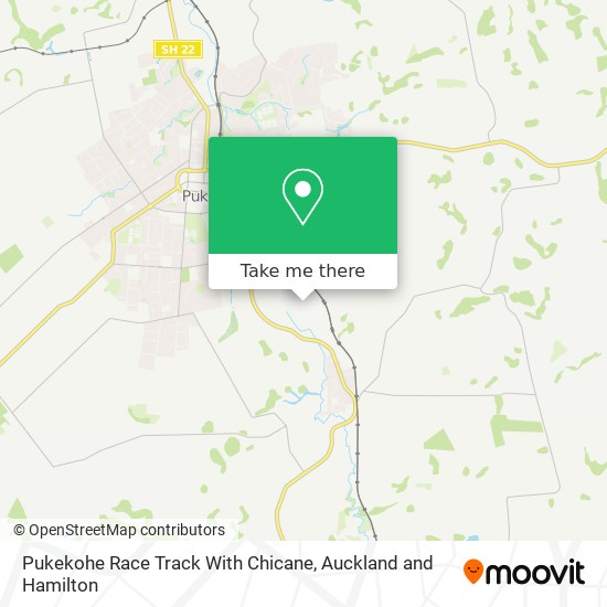 Pukekohe Race Track With Chicane map
