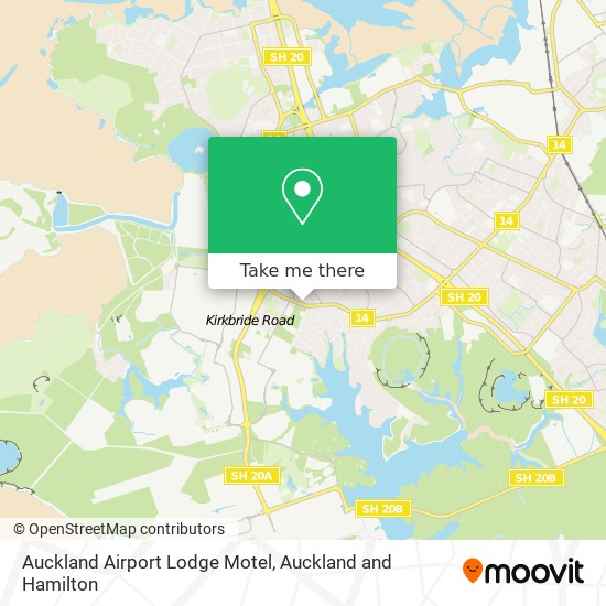 Auckland Airport Lodge Motel map