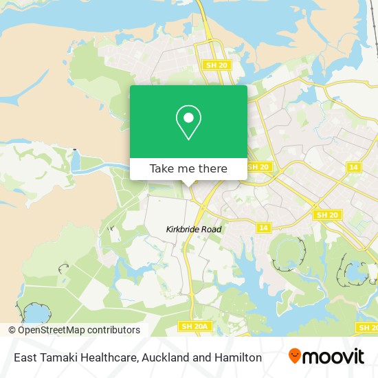 East Tamaki Healthcare map