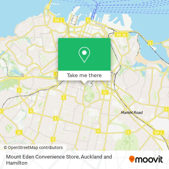 Mount Eden Convenience Store map
