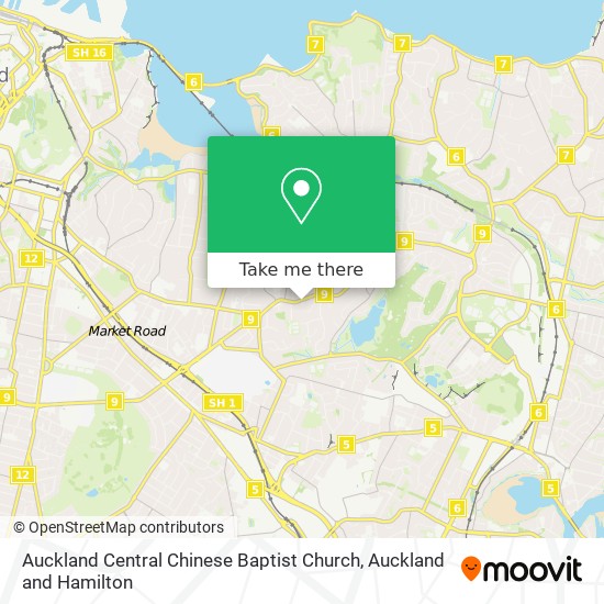 Auckland Central Chinese Baptist Church map
