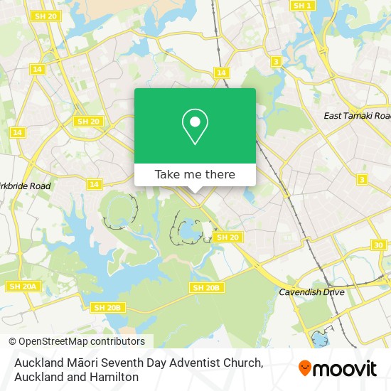 Auckland Māori Seventh Day Adventist Church map