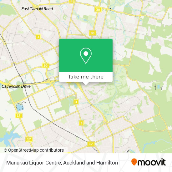 Manukau Liquor Centre map