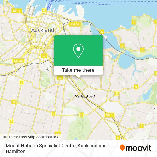 Mount Hobson Specialist Centre map