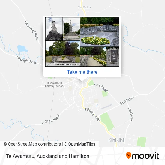Te Awamutu map