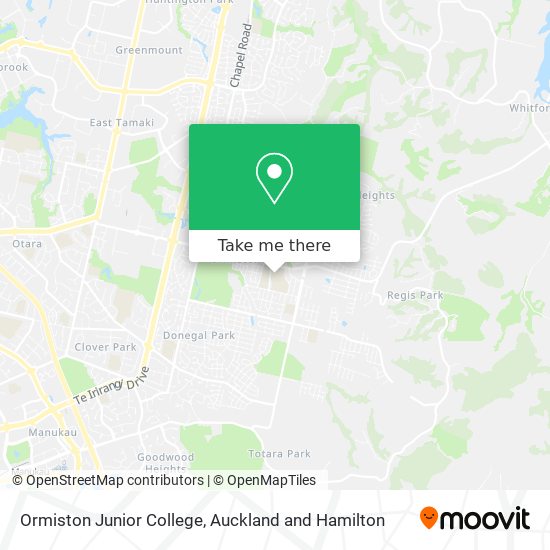 Ormiston Junior College map