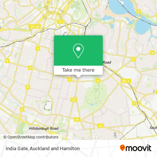 India Gate map