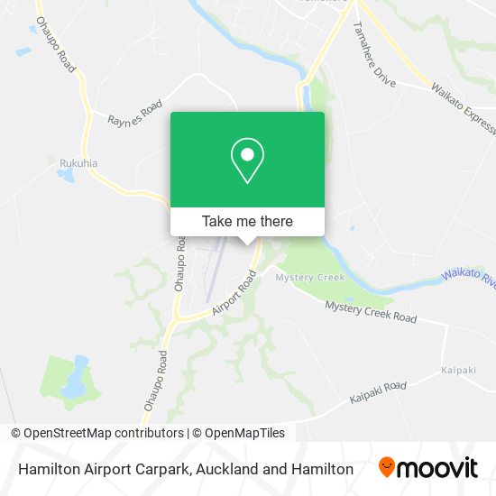 Hamilton Airport Carpark map