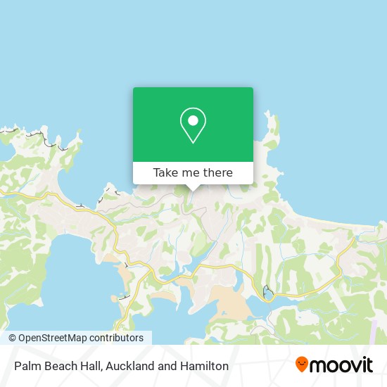 Palm Beach Hall map