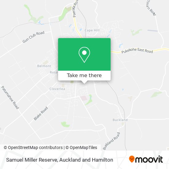 Samuel Miller Reserve map