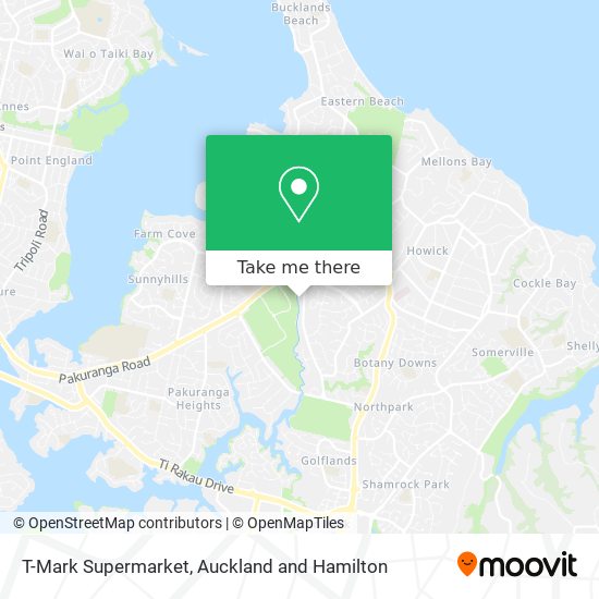 T-Mark Supermarket map