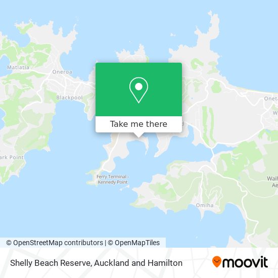 Shelly Beach Reserve map