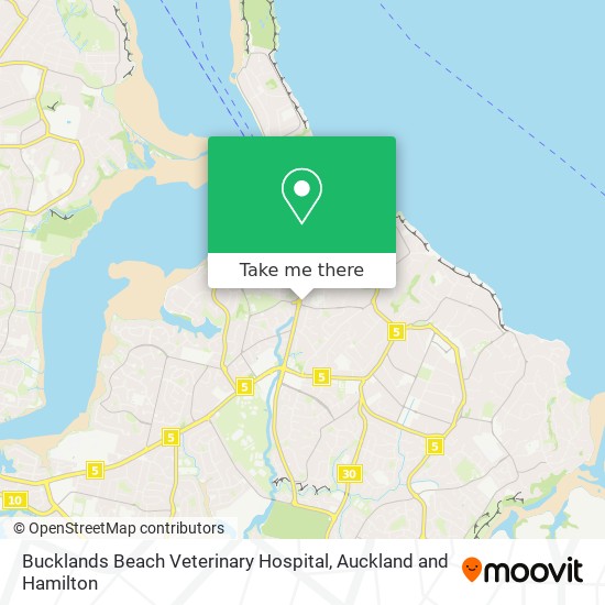 Bucklands Beach Veterinary Hospital map