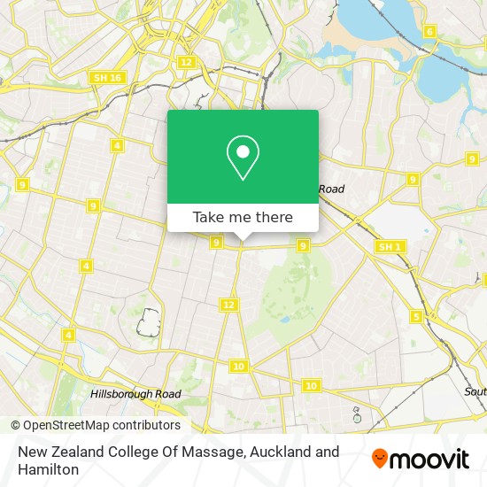 New Zealand College Of Massage map