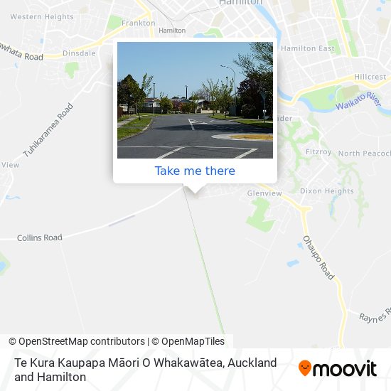 Te Kura Kaupapa Māori O Whakawātea map