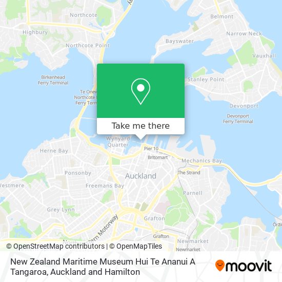 New Zealand Maritime Museum Hui Te Ananui A Tangaroa map